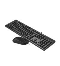 A4 TECH KR-3330 USB KABLOLU Q KLAVYE MOUSE SET SIYAH